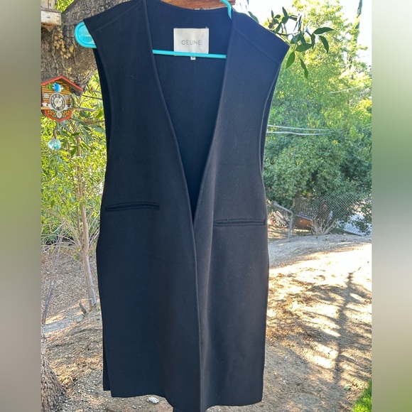 Celine cashmere/wool long vest❤️ - Picture 1 of 12